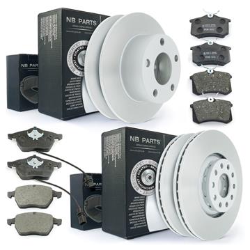 ATEC Bremsenset Für FORD KUGA I - 300mm Belüftet Vorne + 300mm Voll Hinten + Bremsbeläge Komplett