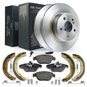 4 Bremsbeläge MERCEDES vorneVorderachse 295 mm belüftet 2 Bremsscheiben 