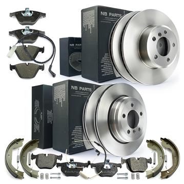 Bremsen/BREMSEN SET KOMPLETT VORNE + HINTEN NB PARTS GERMANY