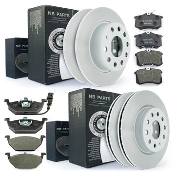 BREMSSCHEIBEN + BREMSBELÄGE VORNE + HINTEN