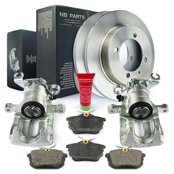 Bremsensatz Hinten NB PARTS - 2x Bremssattel + Bremsbeläge Für Lucas/TRW System