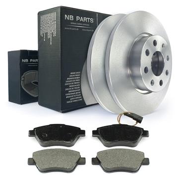 Kit De Frenos Delanteros Para Fiat Grande Punto Evo - Discos Ventilados 257 Mm Y Pastillas