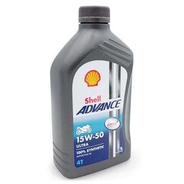 1 Litre Original Shell Advance 4T Ultra 15W50 Engine Oil