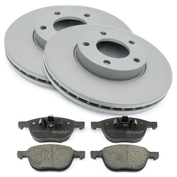 Bremsscheiben Belüftet 278mm + Bremsbeläge Vorderachse - Komplettset