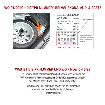 Montagesatz Bremsscheibenbelag VW Multivan V 1.9 TDI
