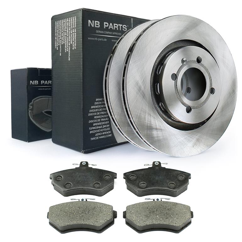 BREMSBELÄGE BREMSKLÖTZE VORNE 50580338 BREMSSCHEIBEN BELÜFTET Ø258