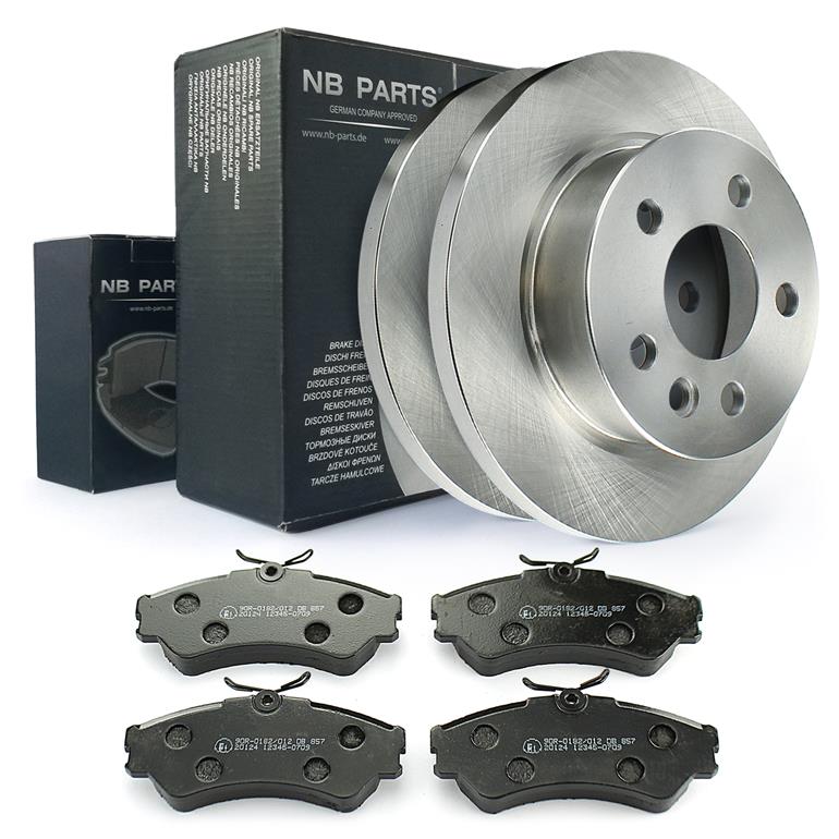 Bremsen-Set Hinten Für Auto - Bremsscheiben & Beläge 280mm NB PARTS GERMANY